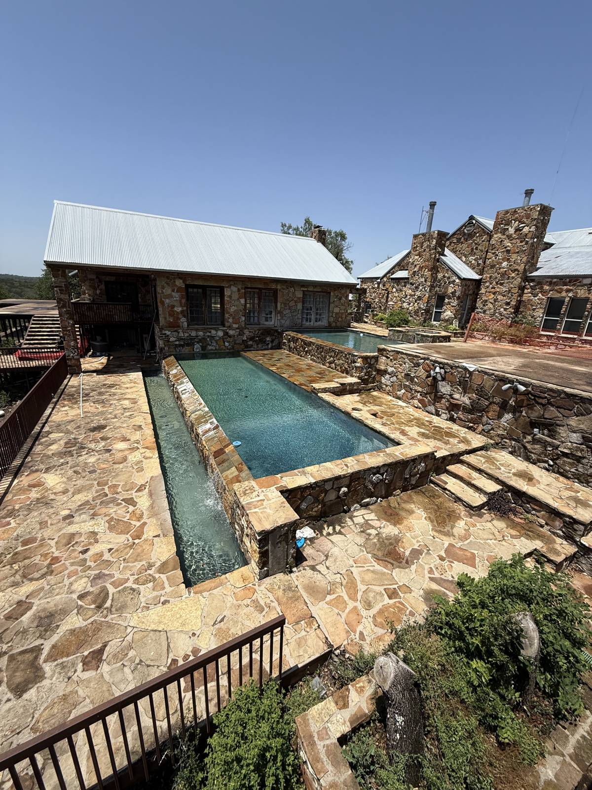 Existing pool at the Canyon Room Home