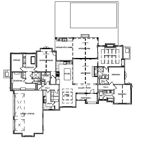 Hill Country Traditional floor plan