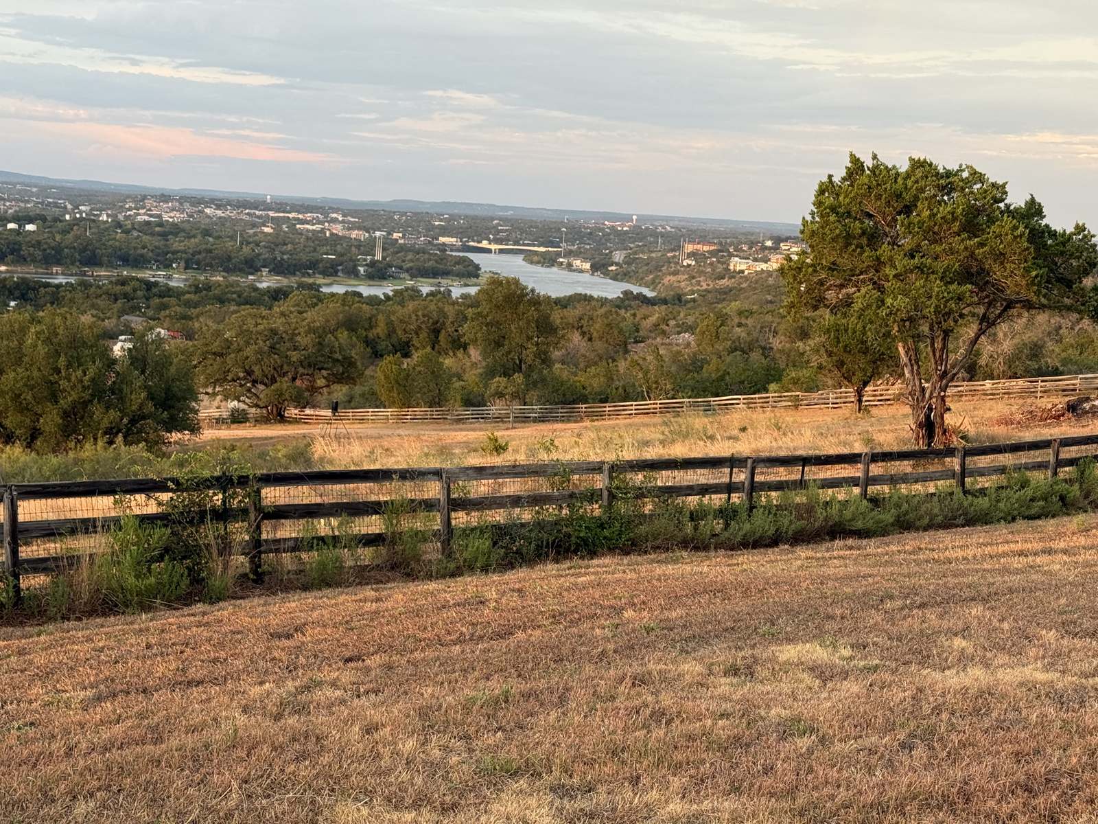 View toward Lake Marble Falls from the ranch
